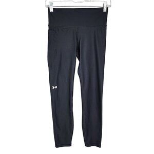 Womens Black Under Armour HeatGear Compression Leggings Size S